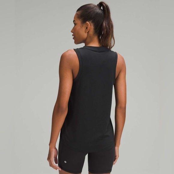 🍋Lululemon-cotton blend logo  training tank - Picture 3 of 5